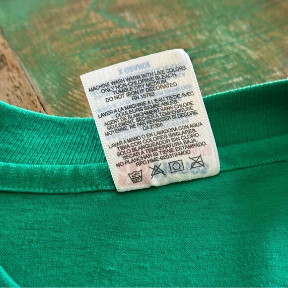 Vintage Sovereign Nation of Hawaii Graphic T Shirt Green Single Stitch Men's XL - Picture 6 of 7